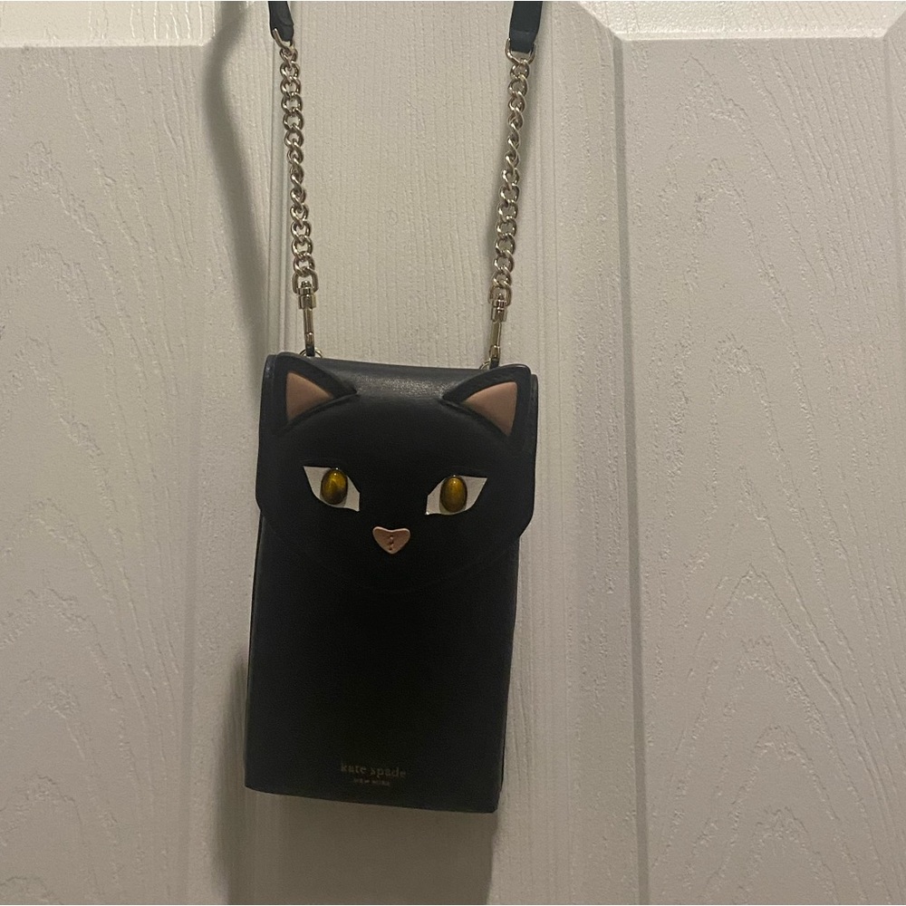 Kate Spade x CATS black cat phone crossbody